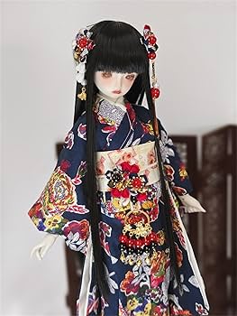 着物姿　女性　日本人形　高さ34cm Amazon.co.jp: 松よし 市松人形 球体関節人形 着せ替え人形 aya